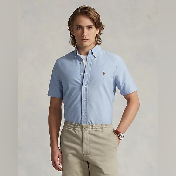 Polo Ralph Lauren XL Men's Classic-Fit Short-Sleeve Oxford Shirt “Blake” XL - Picture 1 of 9